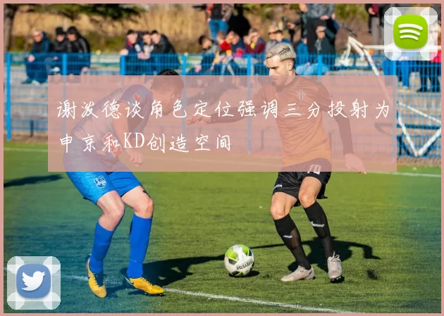 谢泼德谈角色定位强调三分投射为申京和KD创造空间